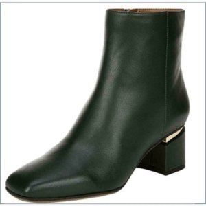 NIB Franco Sarto Leather Marquee Booties in Green